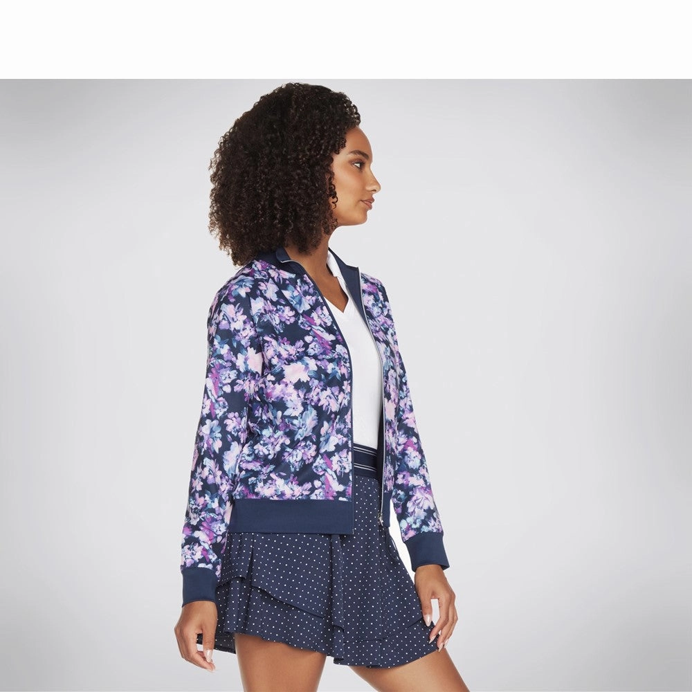 Skechers Misty Floral Reversible Jacket Women's Sneakers Casual Walking Shoes
