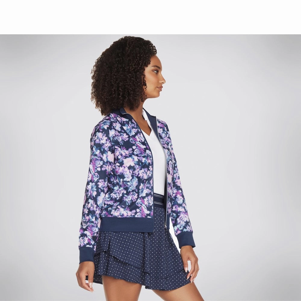 Skechers Misty Floral Reversible Jacket Women's Sneakers Casual Walking Shoes