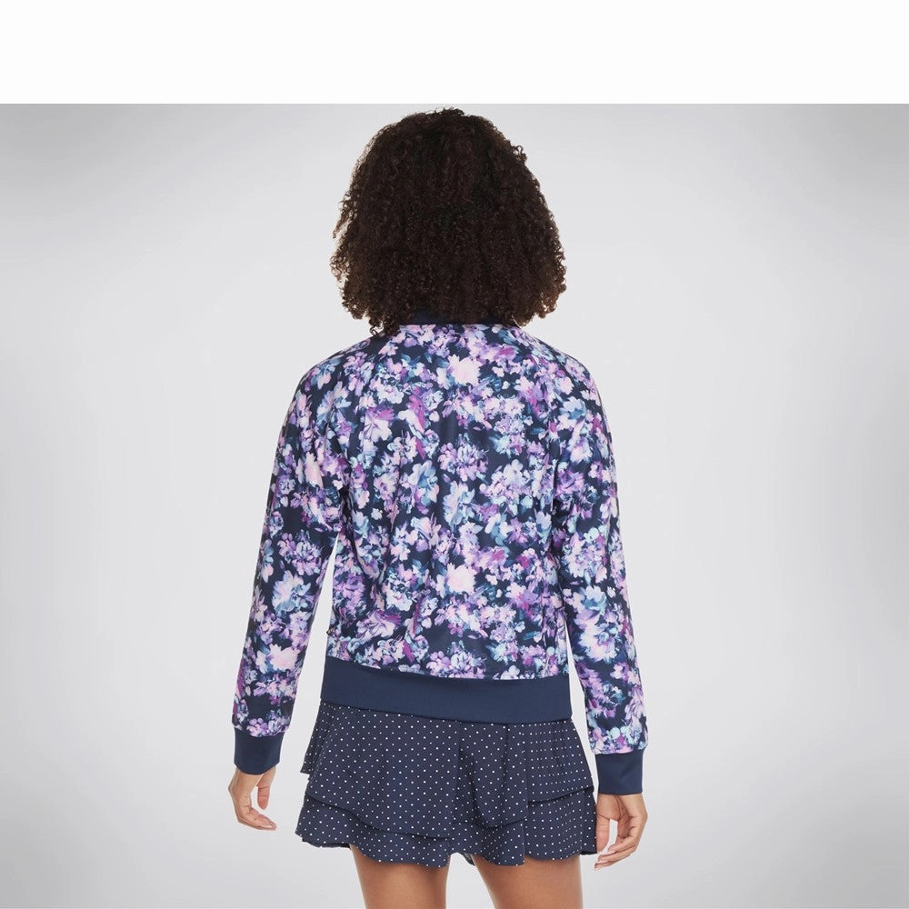 Skechers Misty Floral Reversible Jacket Women's Sneakers Casual Walking Shoes