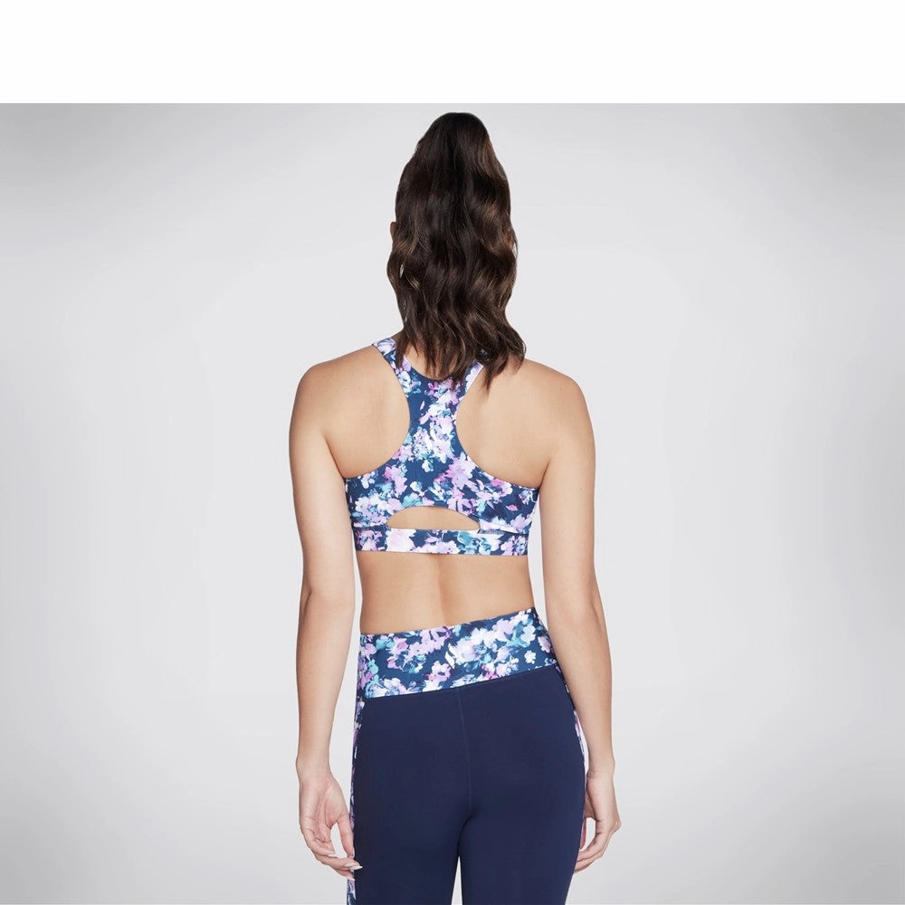 Skechers Misty Floral Zip Front Bra Women's Sneakers Casual Walking Shoes