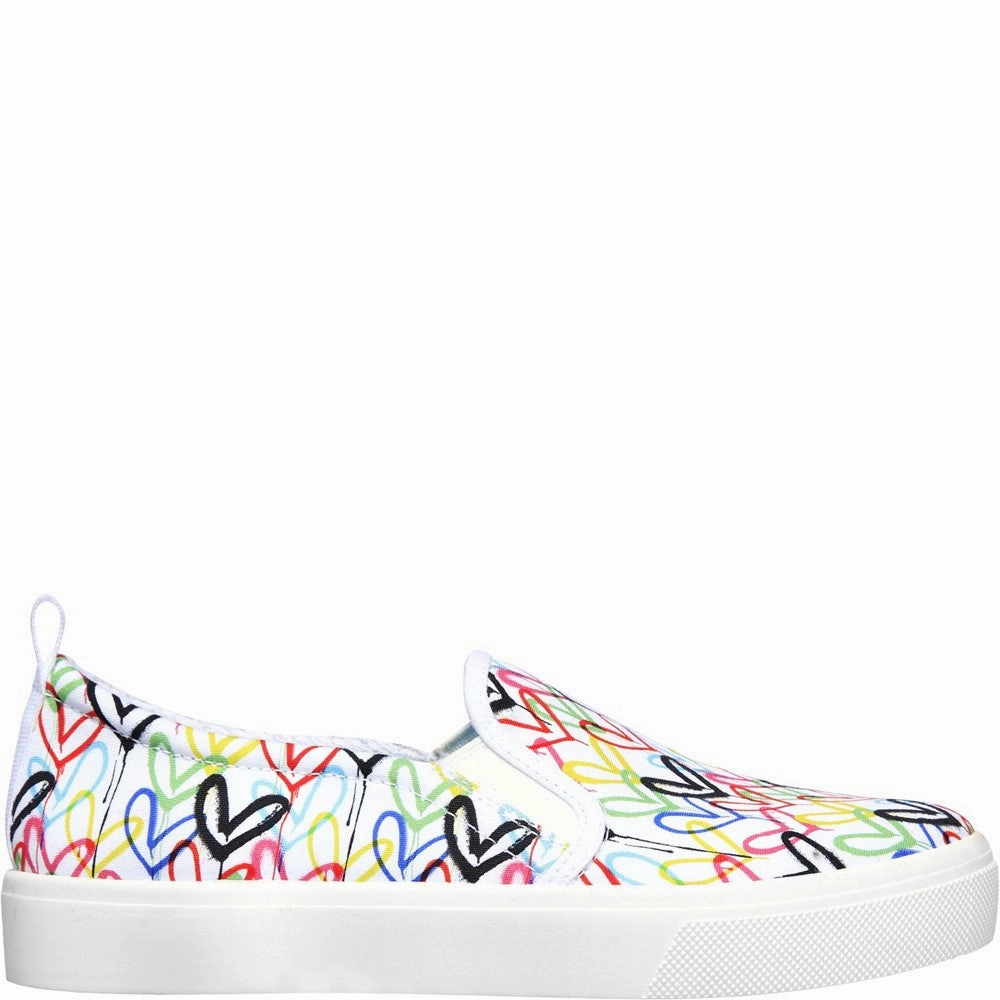 Skechers Poppy Drippin Love Slip On Shoes Women's Sneakers Casual Walking Shoes