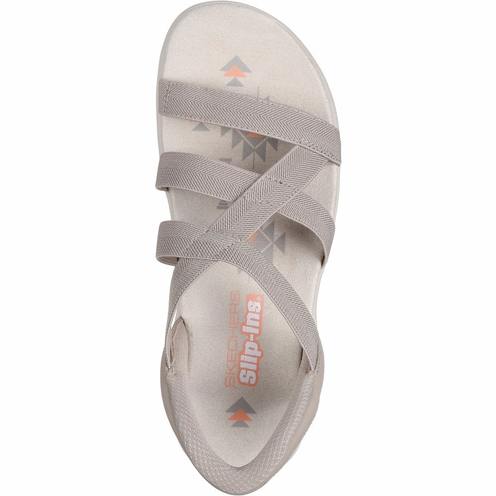 Skechers Reggae Slim Stretch Flex Sandal Women's Sneakers Casual Walking Shoes