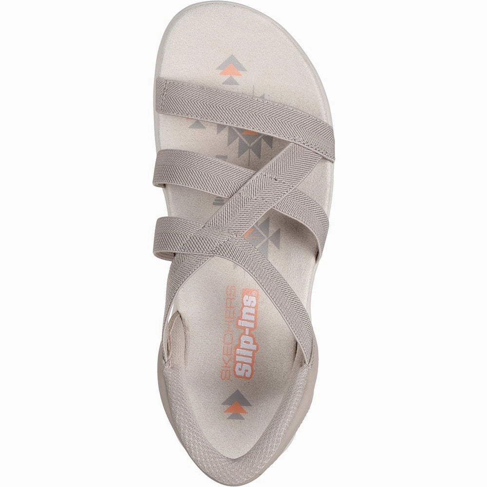 Skechers Reggae Slim Stretch Flex Sandal Women's Sneakers Casual Walking Shoes