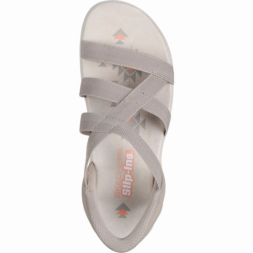 Skechers Reggae Slim Stretch Flex Sandal Women's Sneakers Casual Walking Shoes
