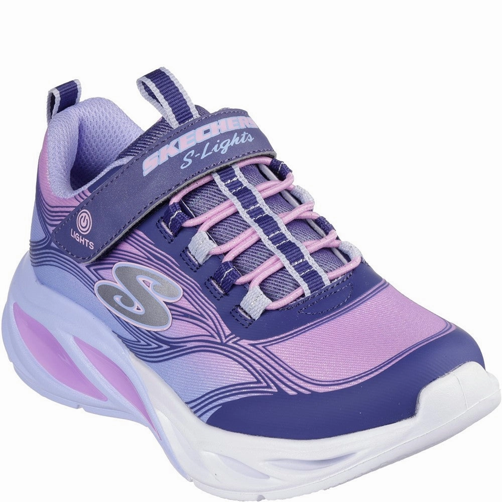 Skechers S-Lights Cosmic Glow Trainers Kids Tennis Shoes,Toddler Athletic Shoes,Youth Casual Shoes