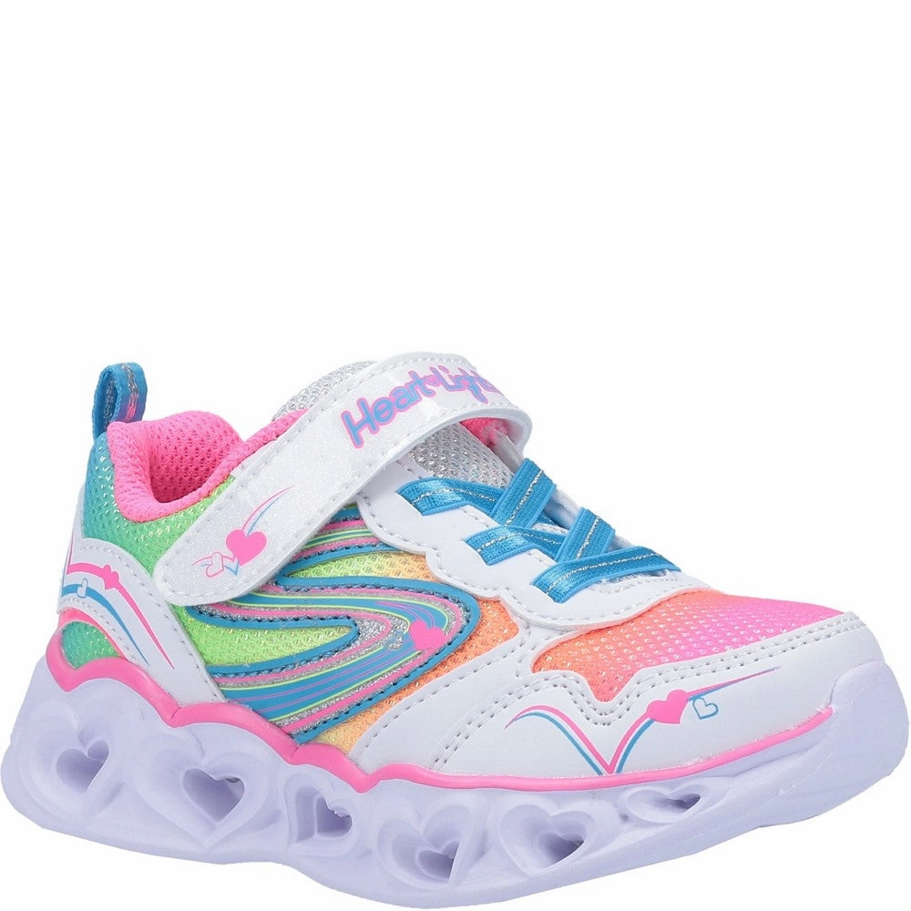Skechers S Lights Heart Lights Love Spark Touch Fastening Trainer Kids Tennis Shoes,Toddler Athletic Shoes,Youth Casual Shoes