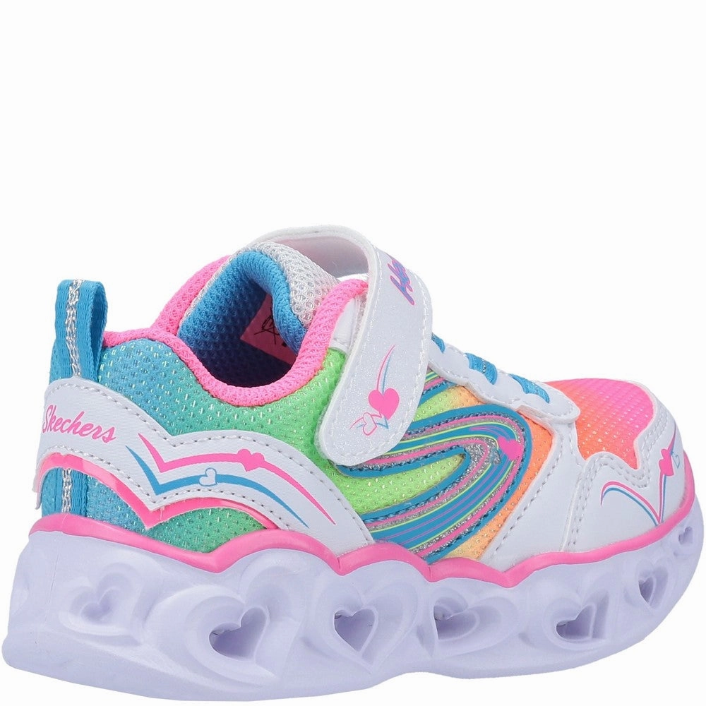 Skechers S Lights Heart Lights Love Spark Touch Fastening Trainer Girls Sneakers Girls Running Shoes
