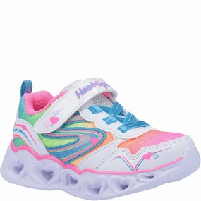 Skechers S Lights Heart Lights Love Spark Touch Fastening Trainer Kids Tennis Shoes,Toddler Athletic Shoes,Youth Casual Shoes