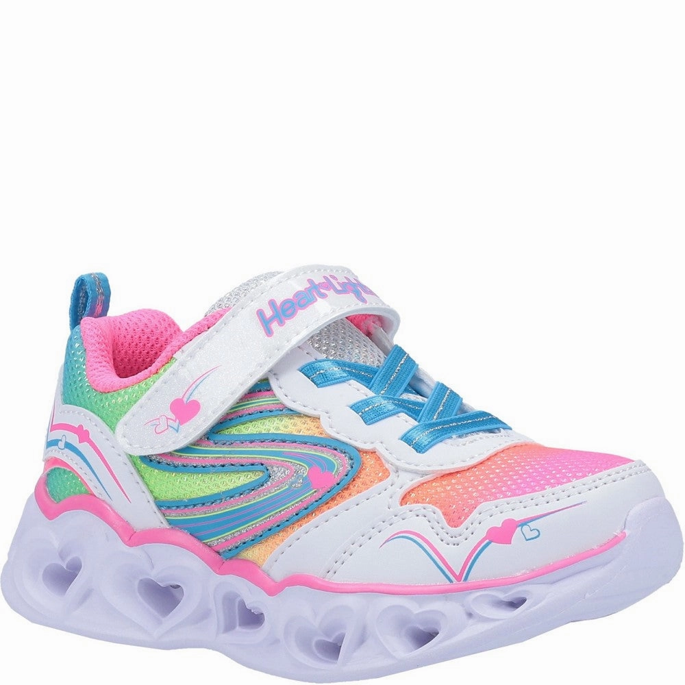 Skechers S Lights Heart Lights Love Spark Touch Fastening Trainer Kids Tennis Shoes,Toddler Athletic Shoes,Youth Casual Shoes