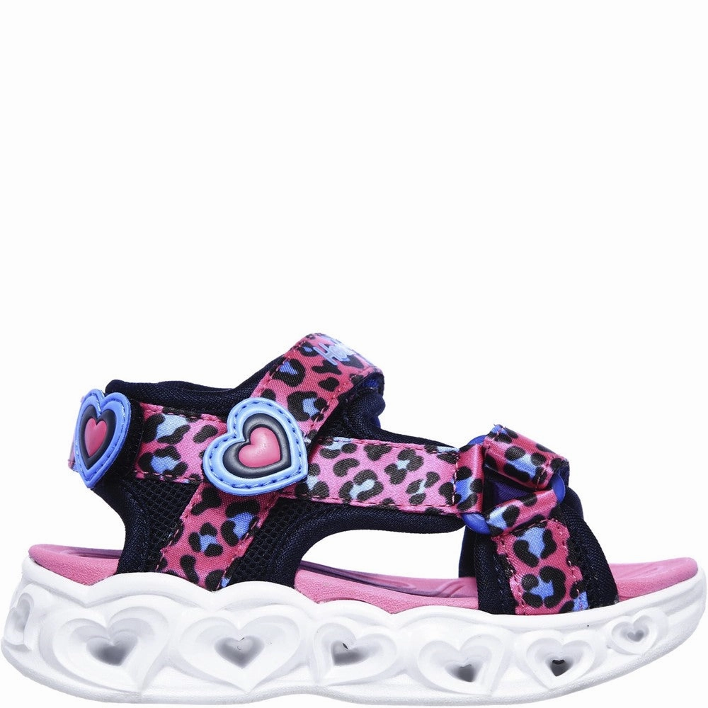 Skechers S Lights Heart Lights Savvy Cat Sandal Girls Sneakers Girls Running Shoes