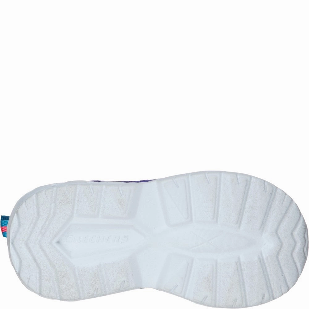 Skechers S Lights Magna-Lights Expert Level Touch Fastening Trainer Girls Sneakers Girls Running Shoes