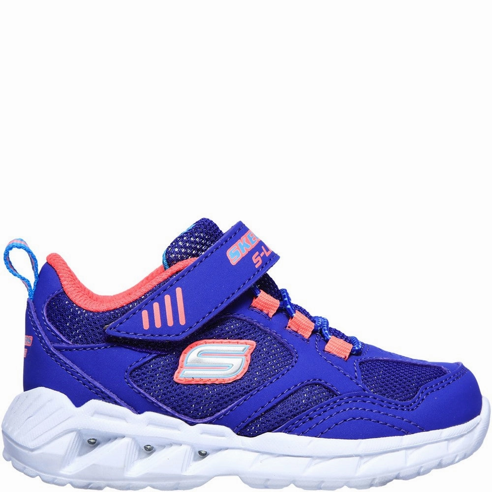 Skechers S Lights Magna-Lights Expert Level Touch Fastening Trainer Girls Sneakers Girls Running Shoes