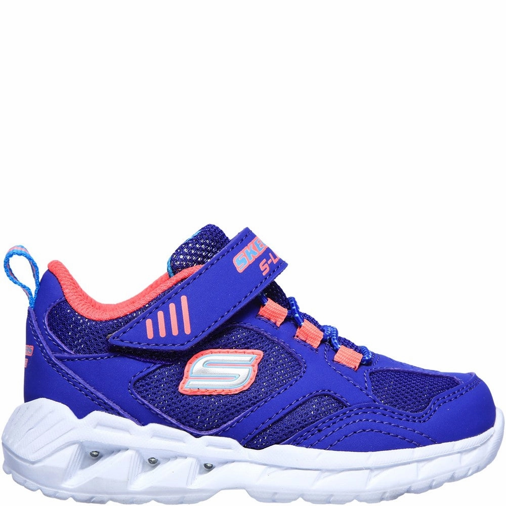 Skechers S Lights Magna-Lights Expert Level Touch Fastening Trainer Girls Sneakers Girls Running Shoes