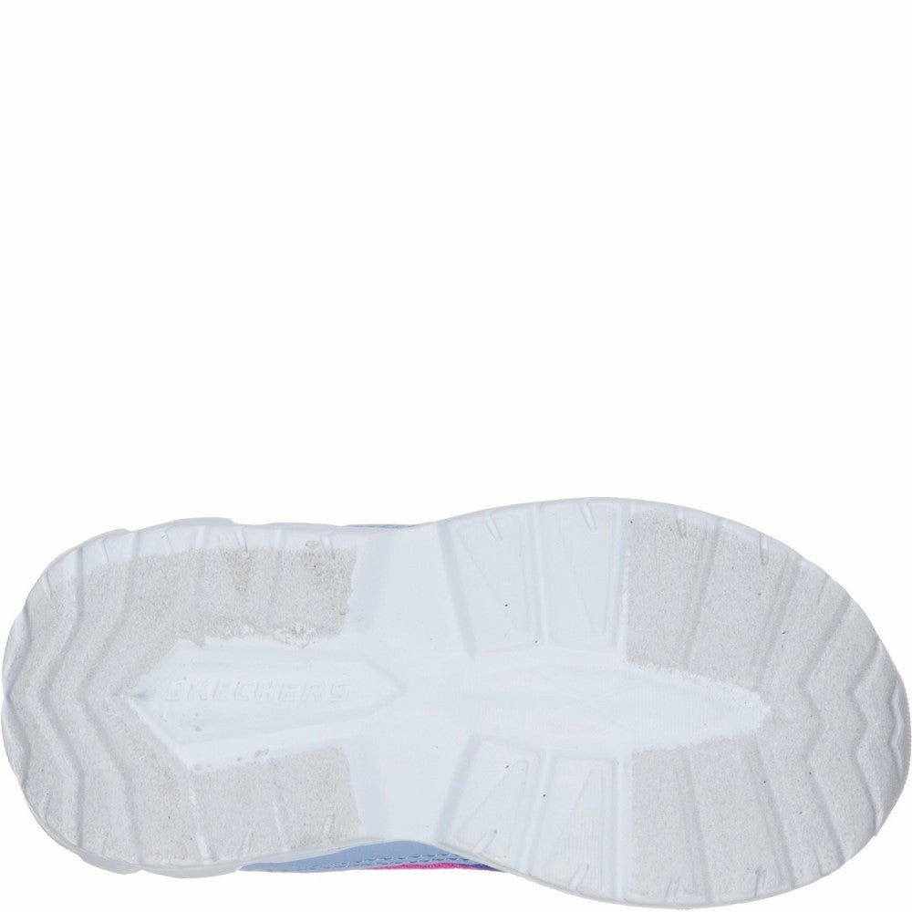 Skechers S Lights Magna-Lights Goal Achiever Touch Fastening Trainer Girls Sneakers Girls Running Shoes
