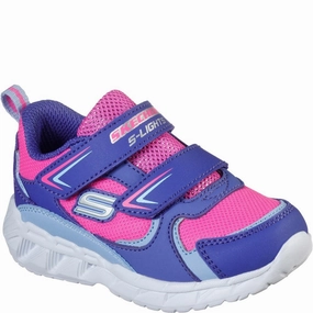 Skechers S Lights Magna-Lights Goal Achiever Touch Fastening Trainer Kids Tennis Shoes,Toddler Athletic Shoes,Youth Casual Shoes