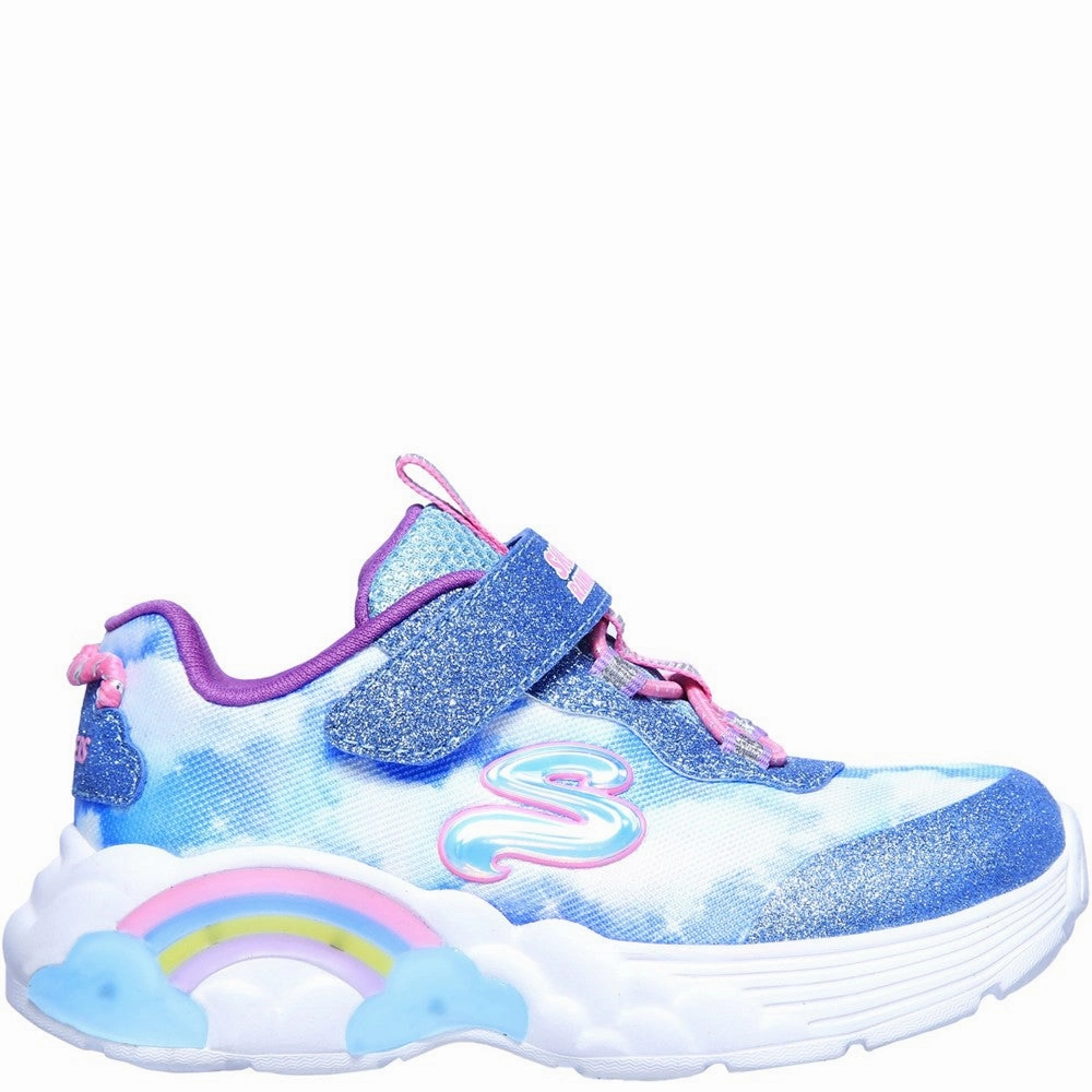 Skechers S Lights Rainbow Racers Trainer Girls Sneakers Girls Running Shoes