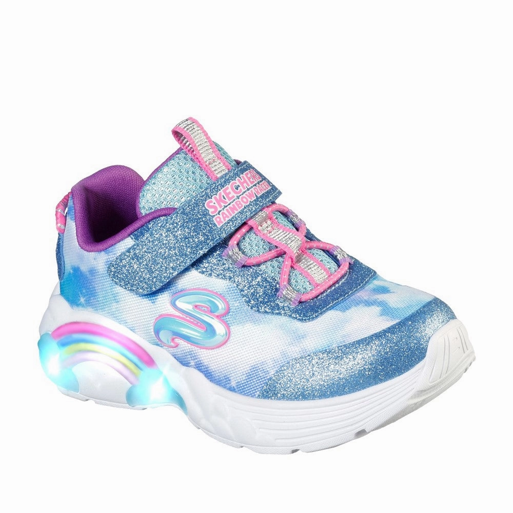 Skechers S Lights Rainbow Racers Trainer Girls Sneakers Girls Running Shoes
