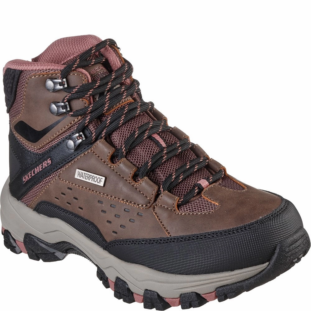 Skechers Selmen Hiking Boots Lightweight Running Shoes,Slip On Athletic Shoes,Breathable Workout Shoes
