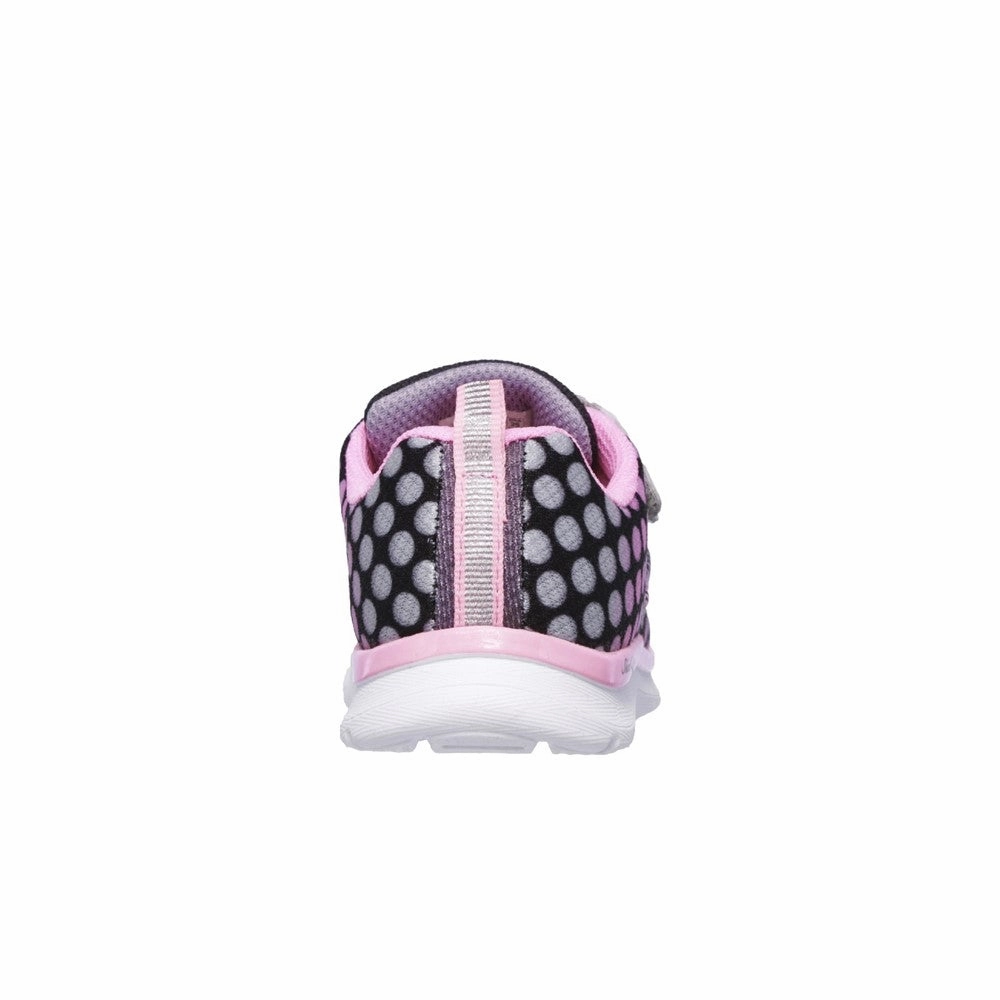 Skechers Skech-Lite Lil' Dots Touch Fastening Trainer Girls Sneakers Girls Running Shoes