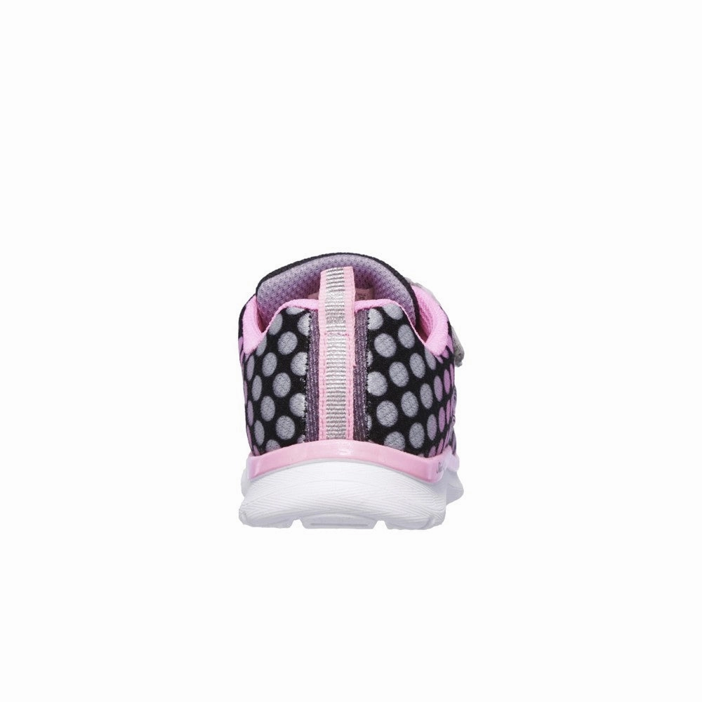 Skechers Skech-Lite Lil' Dots Touch Fastening Trainer Girls Sneakers Girls Running Shoes