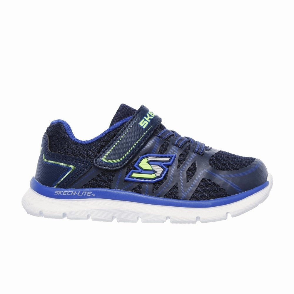 Skechers Skech-Lite Quick Leap Touch Fastening Trainer Boys SneakersBoys Running Shoes