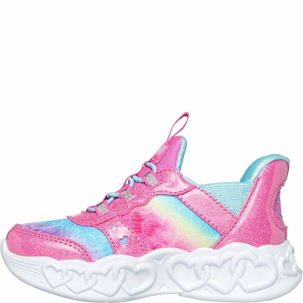 Skechers Skechers Slip-ins: Infinite Heart Lights Trainers Girls Sneakers Girls Running Shoes