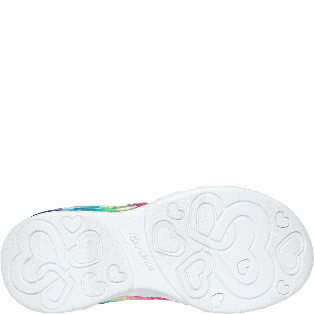 Skechers Skechers Slip-ins: Infinite Heart Lights Trainers Girls Sneakers Girls Running Shoes