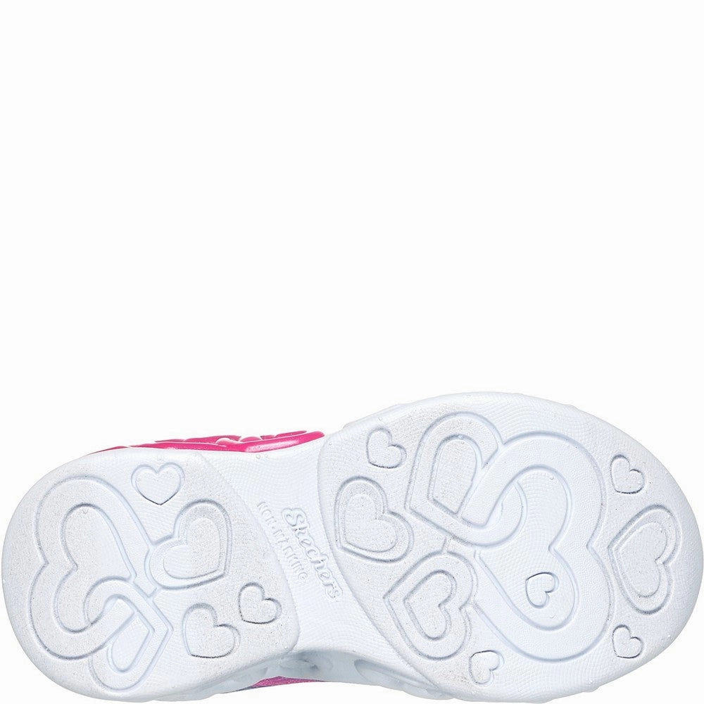 Skechers Skechers Slip-ins: Infinite Heart Lights Trainers Girls Sneakers Girls Running Shoes