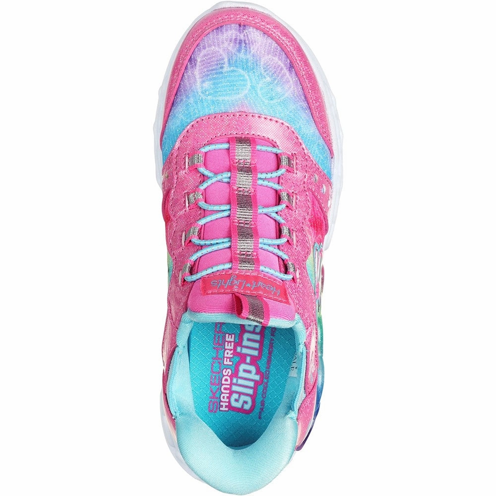 Skechers Skechers Slip-ins: Infinite Heart Lights Trainers Girls Sneakers Girls Running Shoes