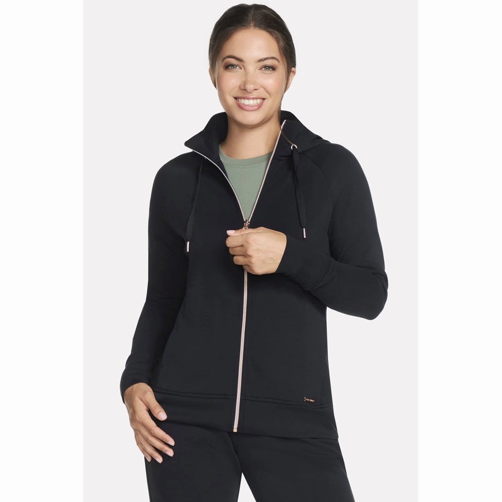 Skechers Skechluxe Elevate Hooded Jacket Lightweight Running Shoes,Slip On Athletic Shoes,Breathable Workout Shoes