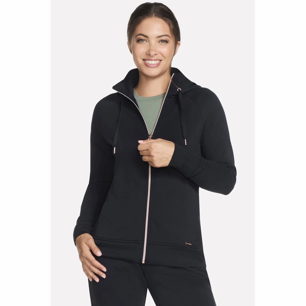 Skechers Skechluxe Elevate Hooded Jacket Lightweight Running Shoes,Slip On Athletic Shoes,Breathable Workout Shoes