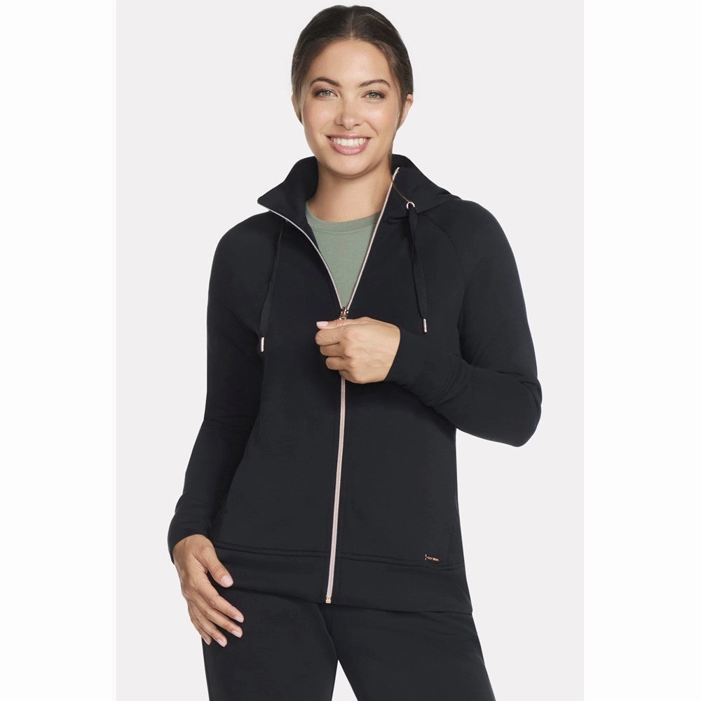 Skechers Skechluxe Elevate Hooded Jacket Lightweight Running Shoes,Slip On Athletic Shoes,Breathable Workout Shoes