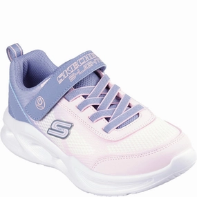 Skechers Sola Glow Ombre Deluxe Trainers Kids Tennis Shoes,Toddler Athletic Shoes,Youth Casual Shoes