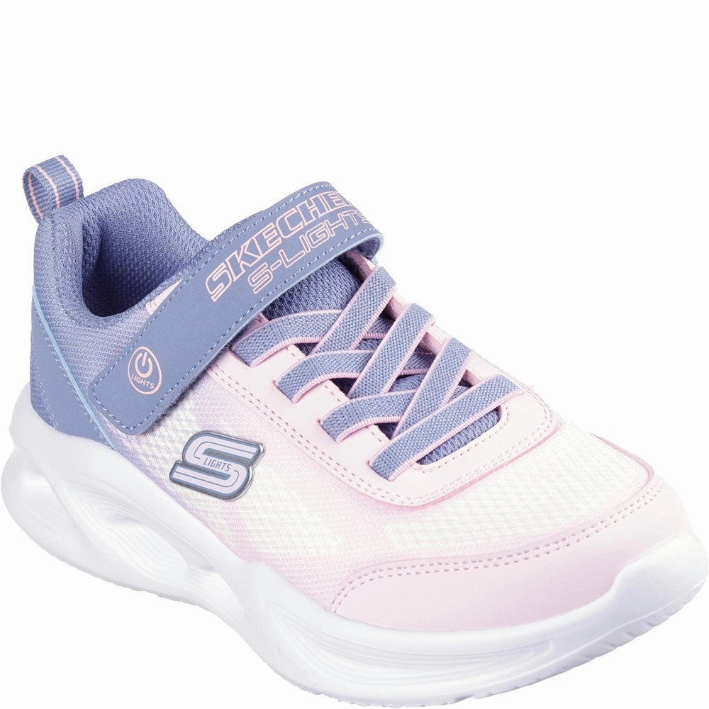 Skechers Sola Glow Ombre Deluxe Trainers Kids Tennis Shoes,Toddler Athletic Shoes,Youth Casual Shoes