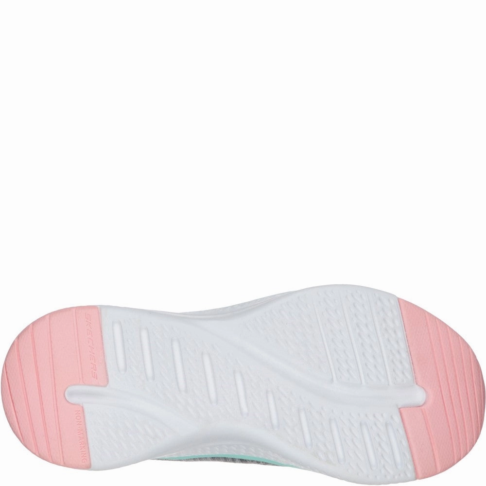 Skechers Solar Fuse Brisk Escape Lace Up Trainer Girls Sneakers Girls Running Shoes