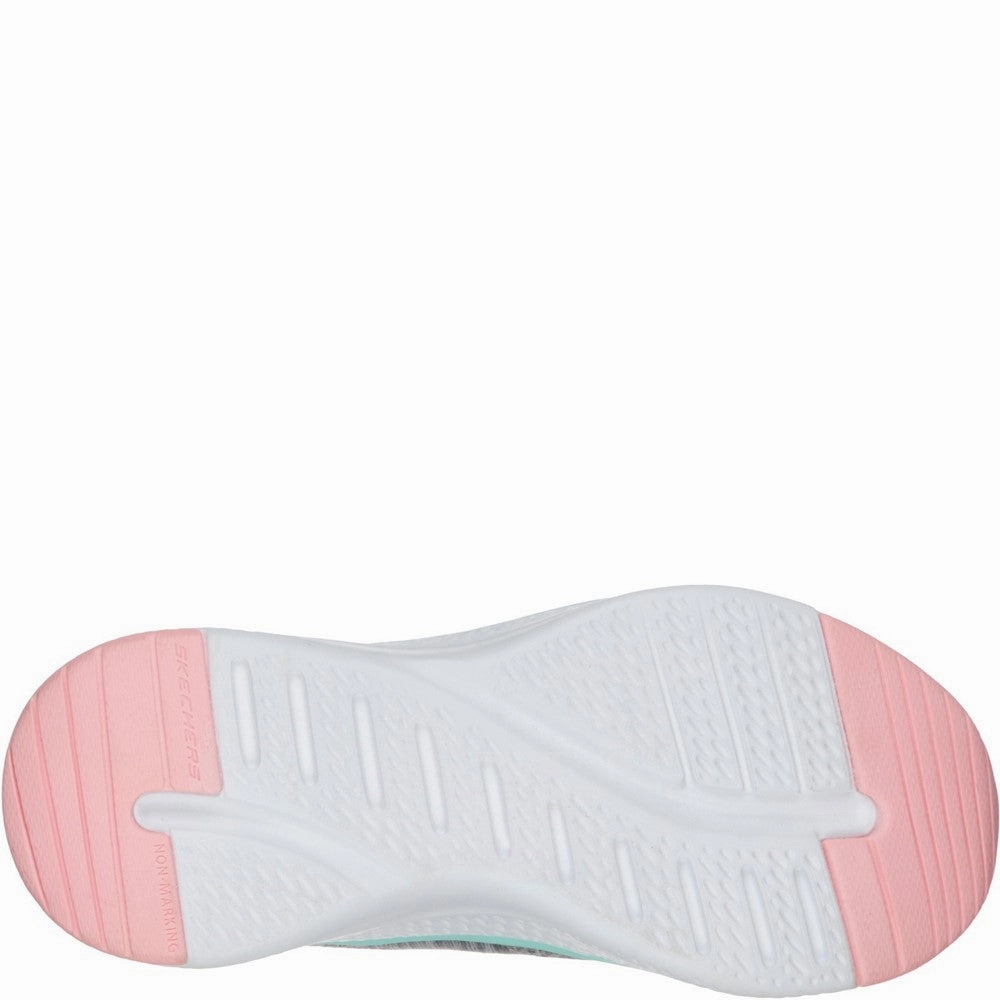 Skechers Solar Fuse Brisk Escape Lace Up Trainer Girls Sneakers Girls Running Shoes
