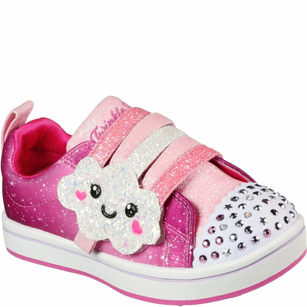 Skechers Sparkle Rayz Rainbow Smiles Shoe Kids Tennis Shoes,Toddler Athletic Shoes,Youth Casual Shoes