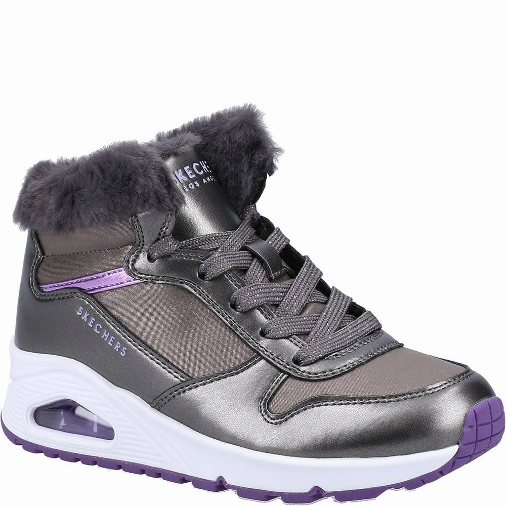 Skechers Street Uno Cozy On Air Boot Kids Tennis Shoes,Toddler Athletic Shoes,Youth Casual Shoes