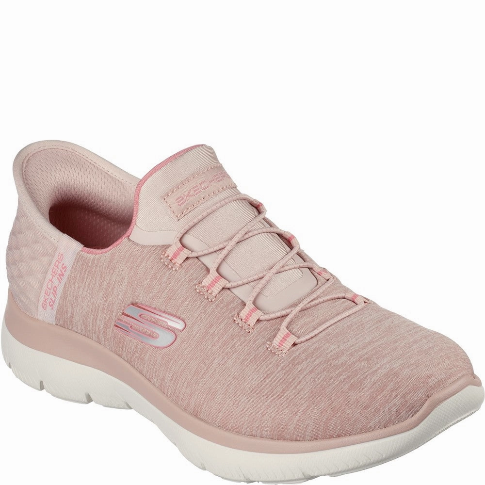 Skechers Summits Dazzling Haze Shoes Lightweight Running Shoes,Slip On Athletic Shoes,Breathable Workout Shoes