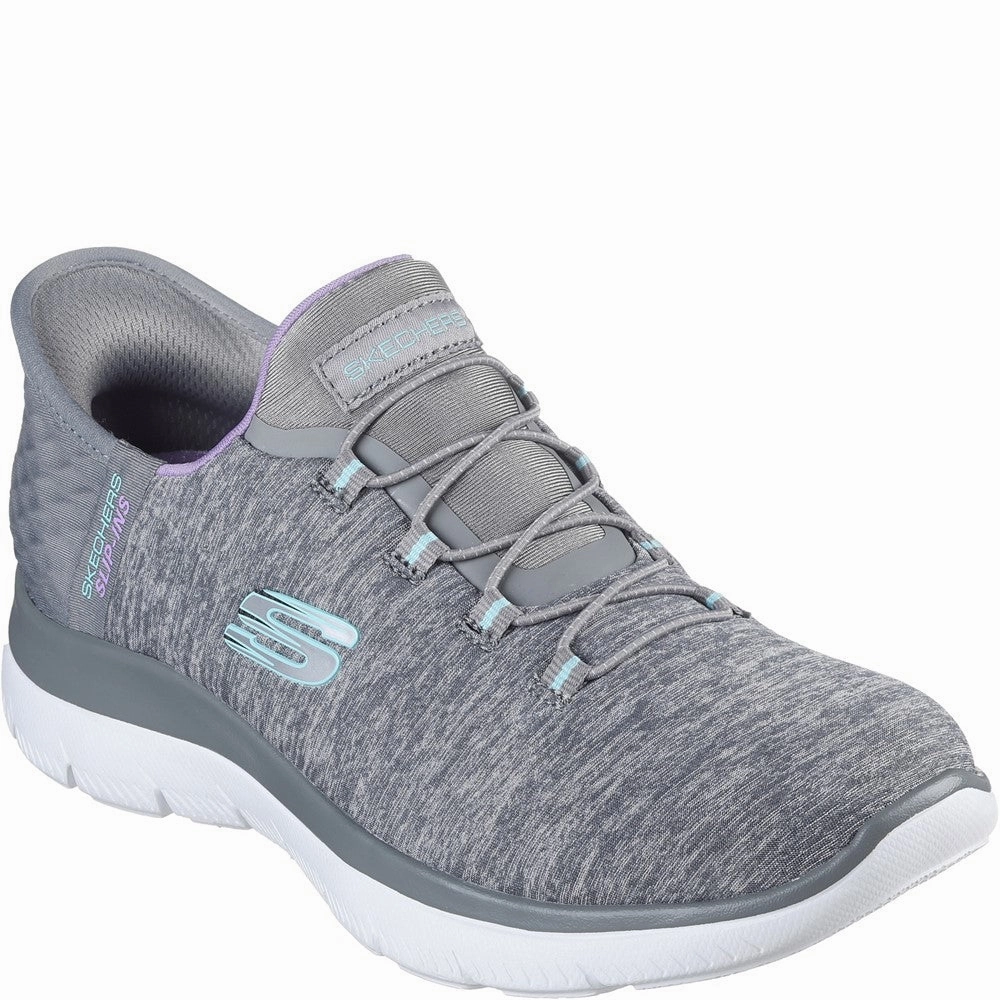 Skechers Summits Dazzling Haze Shoes Lightweight Running Shoes,Slip On Athletic Shoes,Breathable Workout Shoes
