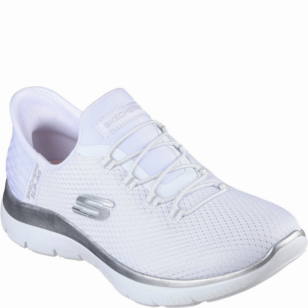Skechers Summits Diamond Dream Trainer Lightweight Running Shoes,Slip On Athletic Shoes,Breathable Workout Shoes