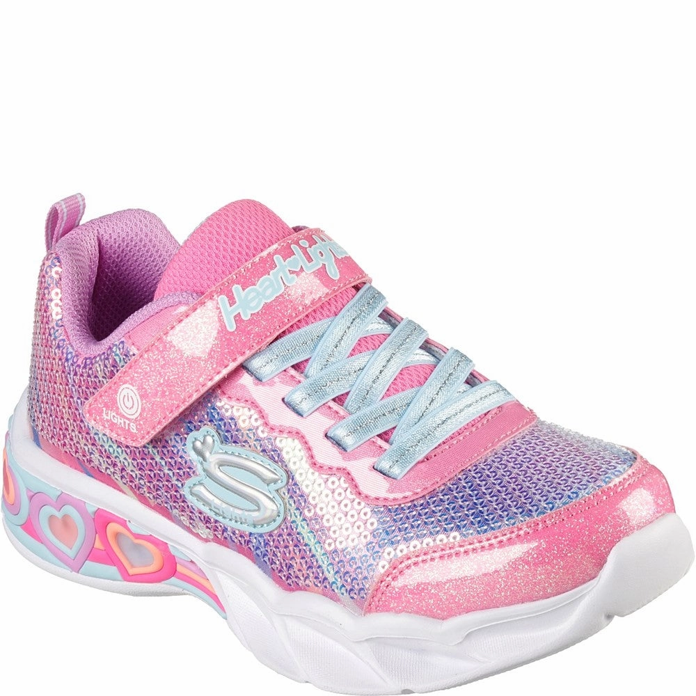 Skechers Sweetheart Lights Lets Shine Trainers Kids Tennis Shoes,Toddler Athletic Shoes,Youth Casual Shoes