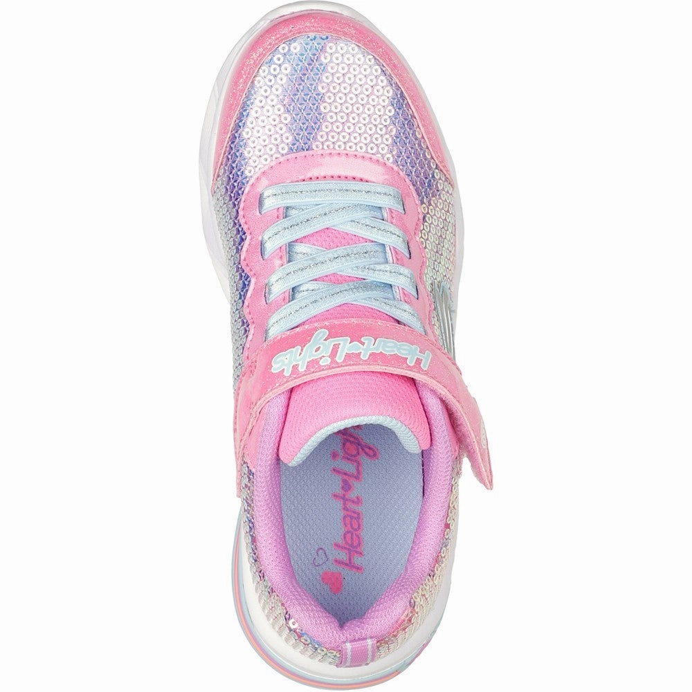 Skechers Sweetheart Lights Lets Shine Trainers Girls Sneakers Girls Running Shoes