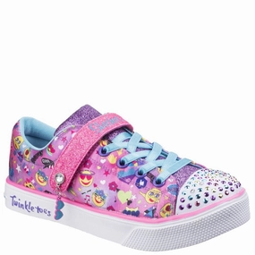 Skechers Twinkle Breeze 2.0 Character Cutie Touch Fastening Trainer Kids Tennis Shoes,Toddler Athletic Shoes,Youth Casual Shoes