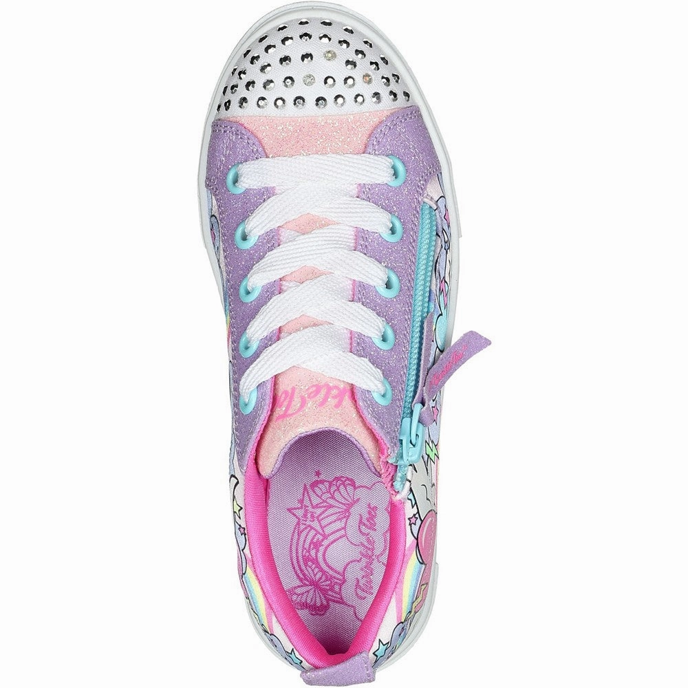 Skechers Twinkle Sparks - Flying Hearts Trainer Girls Sneakers Girls Running Shoes