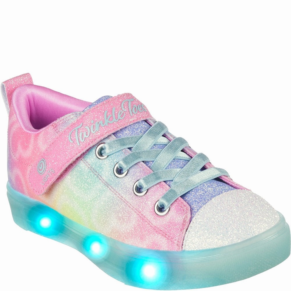 Skechers Twinkle Sparks Ice - Dreamsicle Shoe Kids Tennis Shoes,Toddler Athletic Shoes,Youth Casual Shoes