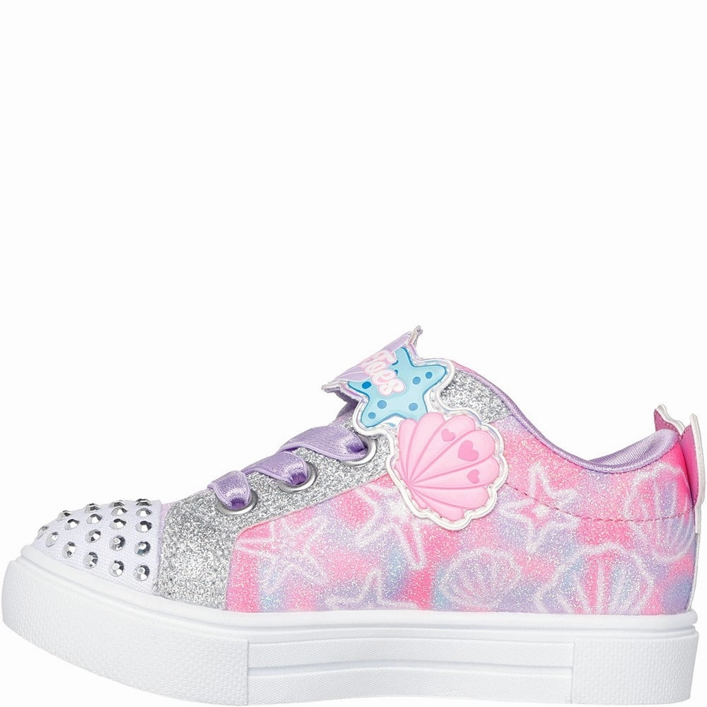 Skechers Twinkle Sparks Underwater Magic Trainer Girls Sneakers Girls Running Shoes