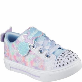 Skechers Twinkle Sparks Underwater Magic Trainer Kids Tennis Shoes,Toddler Athletic Shoes,Youth Casual Shoes