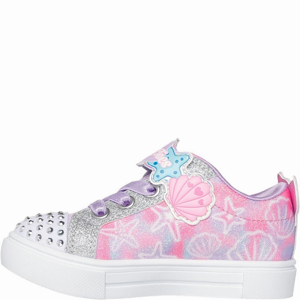 Skechers Twinkle Sparks Underwater Magic Trainer Girls Sneakers Girls Running Shoes