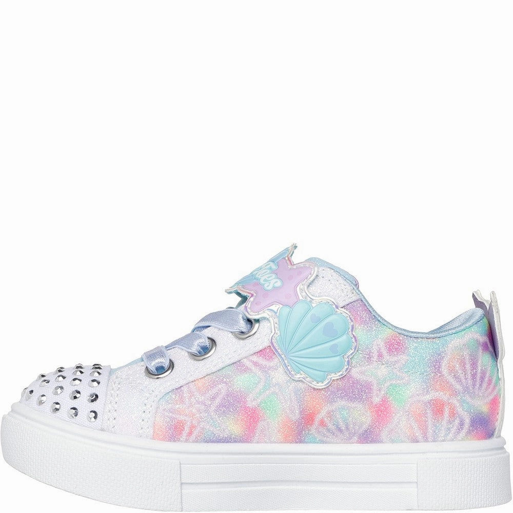 Skechers Twinkle Sparks Underwater Magic Trainer Girls Sneakers Girls Running Shoes